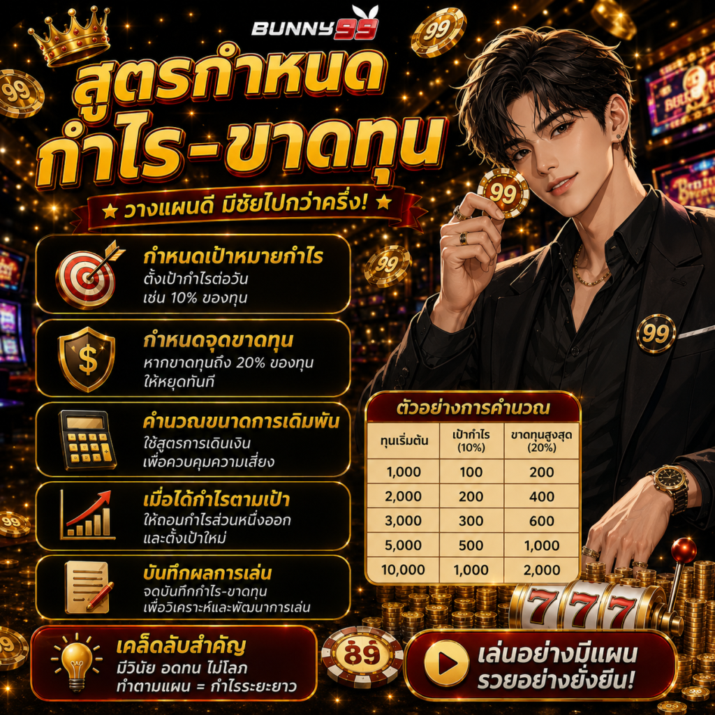 สูตรกำหนดกำไร–ขาดทุน