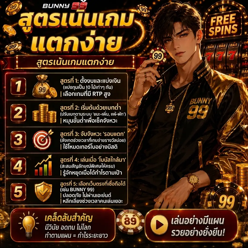 สูตรเน้นเกมแตกง่าย