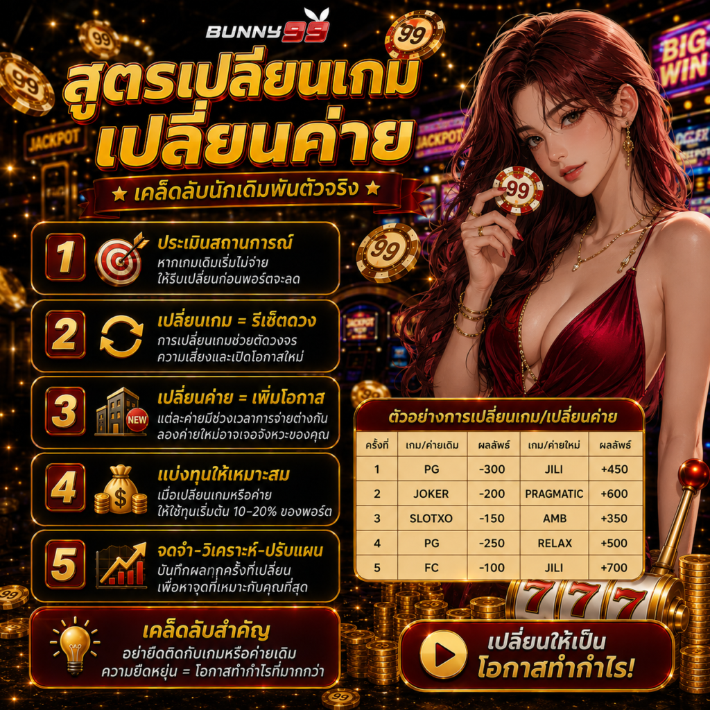สูตรเปลี่ยนเกม/เปลี่ยนค่าย