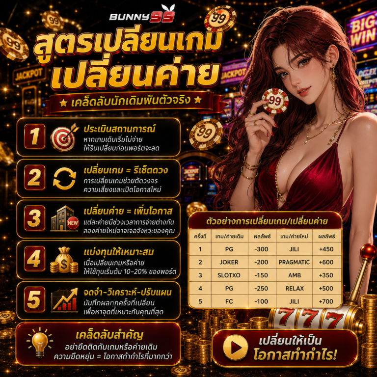 สูตรเปลี่ยนเกม/เปลี่ยนค่าย